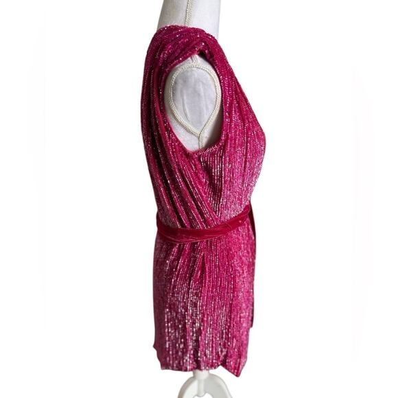 Retrofete x Revolve Ella Dress in Fuschia pink size small - Picture 5 of 13